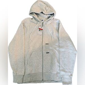 Nike Men’s Heather Gray Full-Zip Hoodie